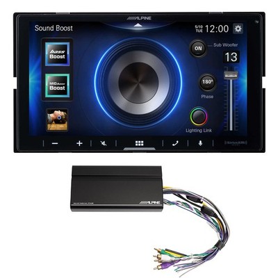 Alpine iLX-W670 Receiver, Apple CarPlay/Android Auto, incl. KTA-450 Amplifier
