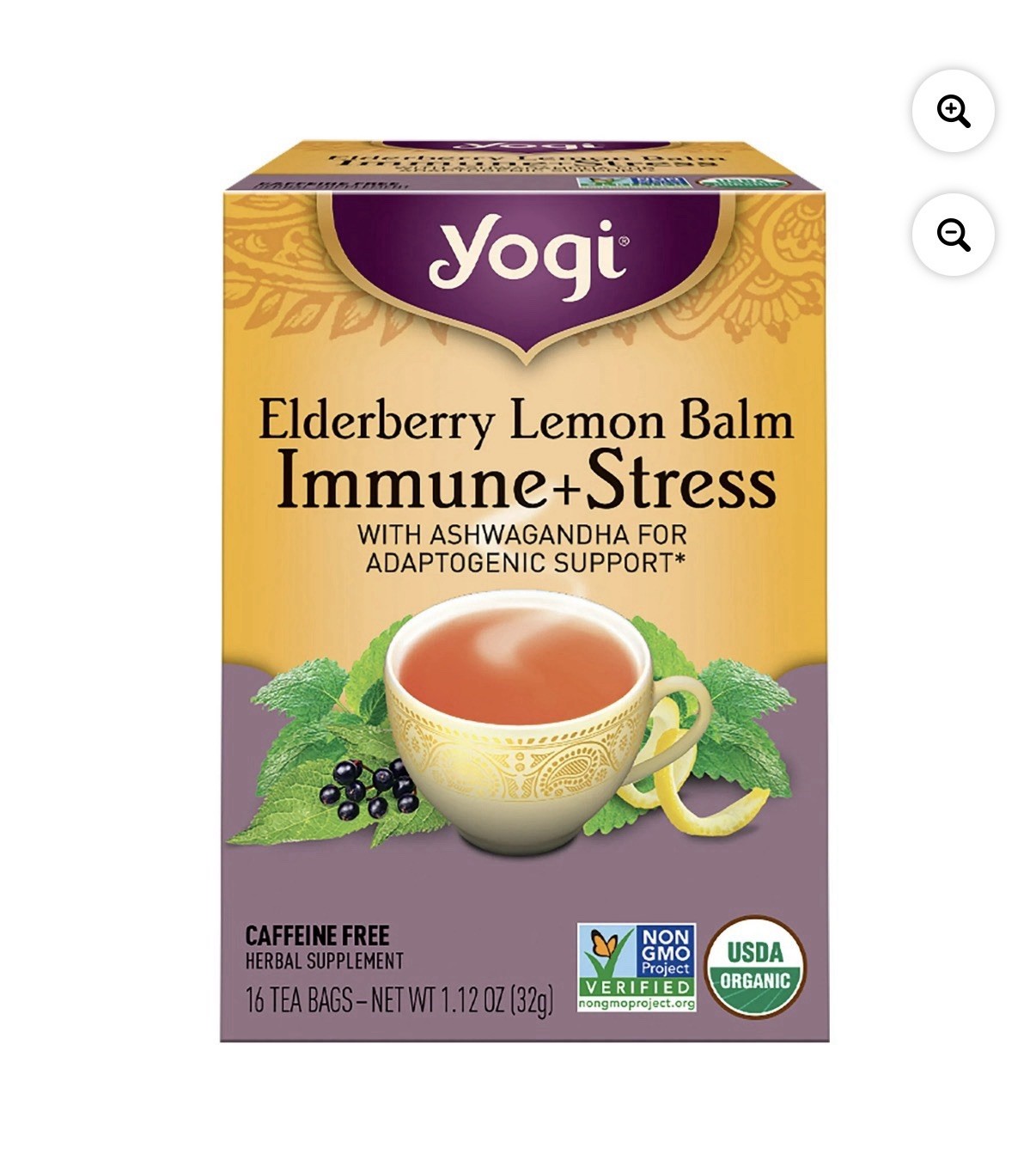 Bags, Caffeine Free, Organic, 16 Ct