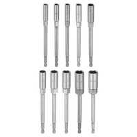 "Nussantrieb Bohrersatz 5,5Mm-14Mm 1/4\" Sechskant 6\" CR-V 10 StüCk"