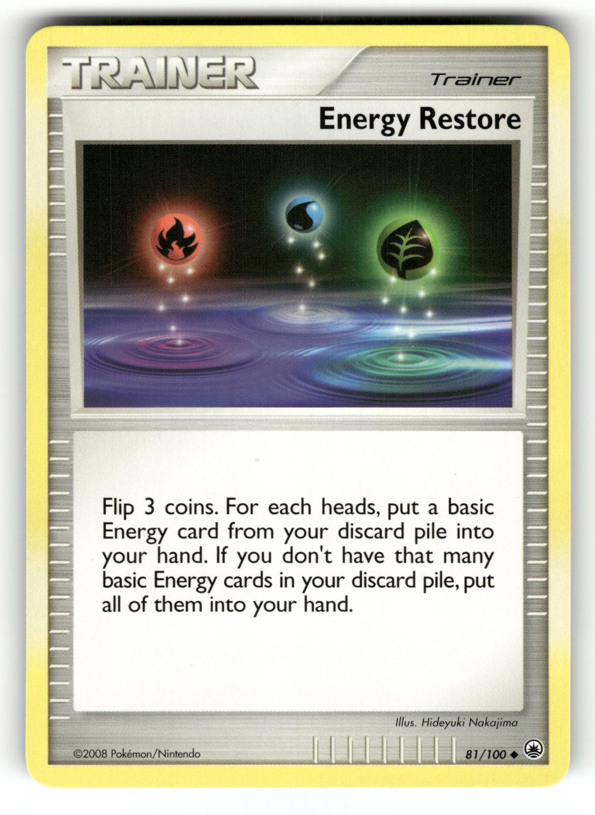 Energy Restore NM 81/100 Majestic Dawn Pokemon Uncommon Regular