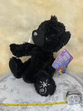 Russ Berrie Shining Stars Plush Stuffed Animal Black Cat NWT With Tag No code