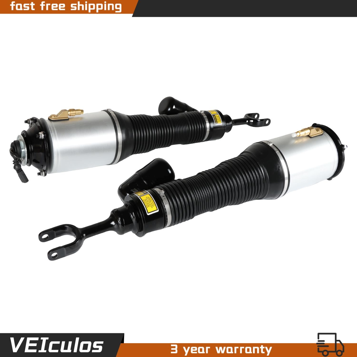 Left+Right Front Air Suspension Struts Shock For 03-12 Bentley Continental GT