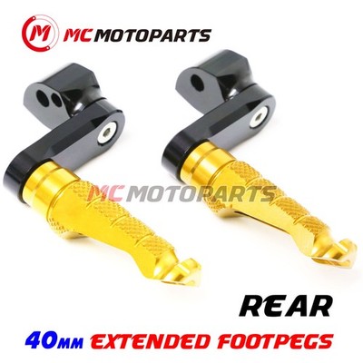 For Kawasaki ZX-10R Ninja 2014-2017 Lowering 1.5in. Rear Passenger Foot Pegs