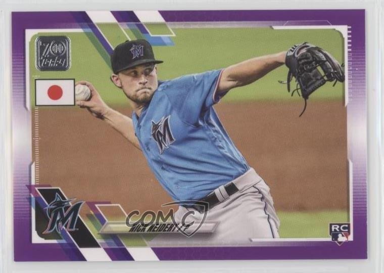 2021 Topps Japan Edition Purple 2/50 Nick Neidert #7 Rookie RC 2p7