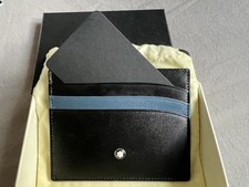 Mont Blanc urban racing spirit porta carte da tasca 5cc nero pelle