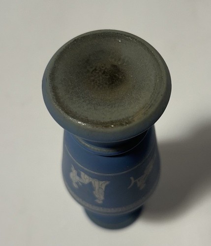 Avon Avonshire 6” Blue Bird of Paradise Empty Bottle Vase Container Wedgwood VTG - Picture 5 of 7