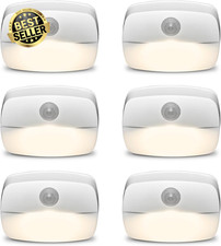 Motion Sensor Night Light Battery Powered Stick on LED Nightlight Lamp Indoor Id