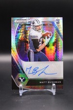 Matt Bushman, BYU Cougars, 2021 Panini Prizm, RC Auto, Hyper, #DPA-MAT