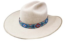 1" Western Handmade Beaded Southwest Rodeo Adjustable Hat Band 24RTB44