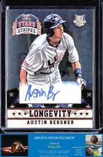 2015 USA Baseball Stars & Stripes *Austin Bergner **Card #8** AUTO Ruby #/49