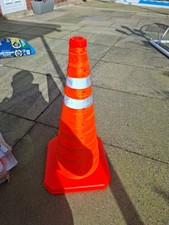 POP UP SAFETY CONE HIGH VISIBILITY EMERGENCY ROAD TRAFFIC PARKING POST FOLDABLE