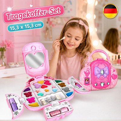 Kinderschminke Set Mädchen, Waschbar Schminke Kinder Schminkkoffer Mädchen Spiel