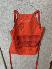Bath & Body Works Red Work Apron w Checkered Pockets EUC