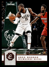 2016-17 Panini Excalibur Greg Monroe #101 Milwaukee Bucks NBA Basketball