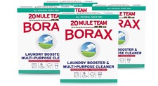 20 MULE TEAM Laundry Detergent All Natural Booster Multi Cleaner-65Oz Pack of 4-