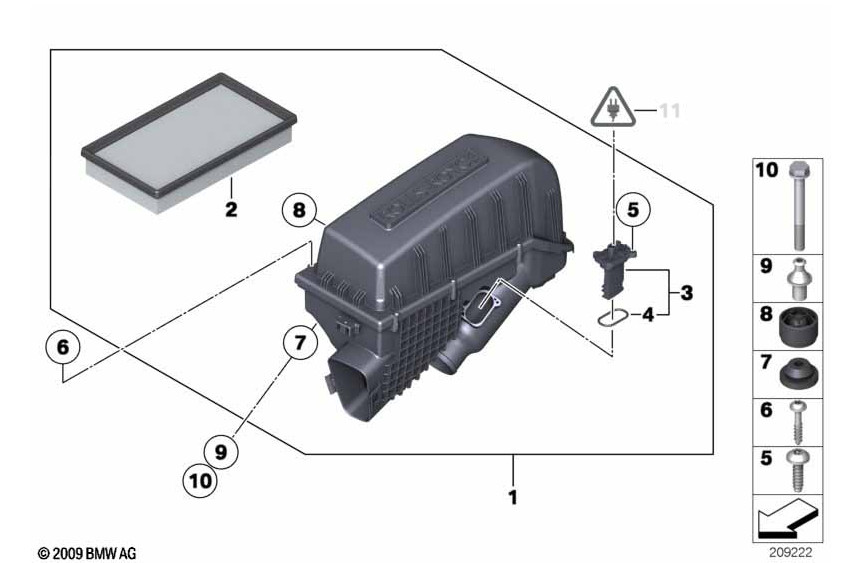 Rolls-Royce Dawn 2009-2023 RIGHT Air filter box