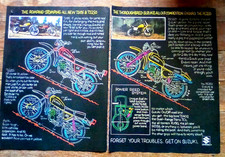 Publicité imprimée 2 pages Suzuki TS185 TS250 PE250 1977