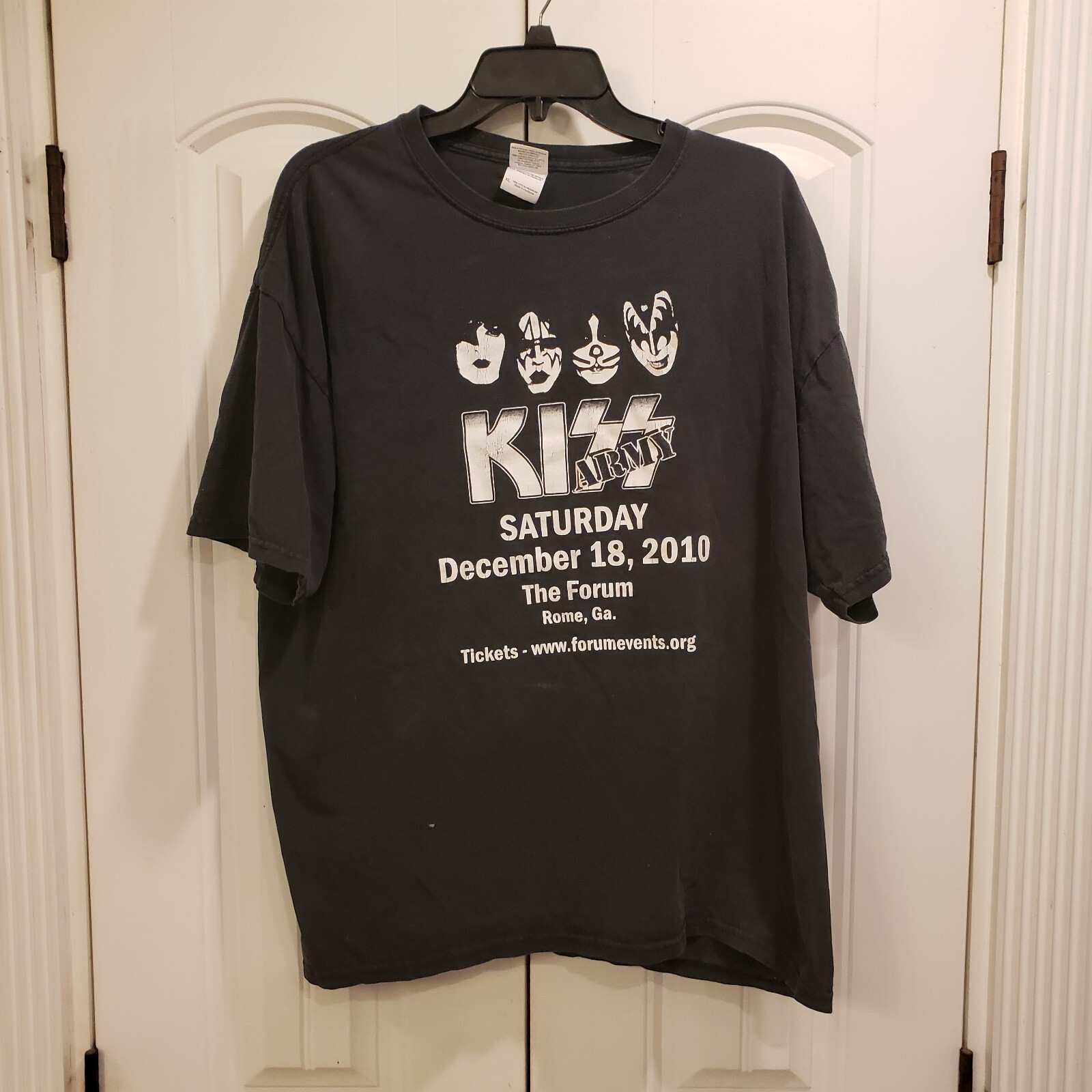 2010 Kiss Tribute Band Dr Pepper Q102 Concert Tee XL Rome GA Printworks Forum