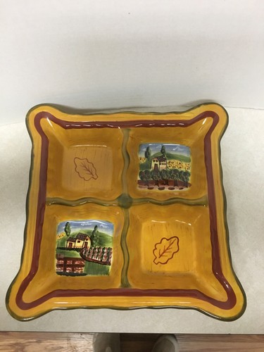 Douce Provence Romancing Provence Collection 4 Part Square Plate 10"×10"