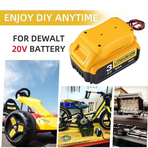 Stromanschluss DIY Akku Adapter Halter Dock für DeWalt 18V/20V Max Akku - Bild 2 von 15