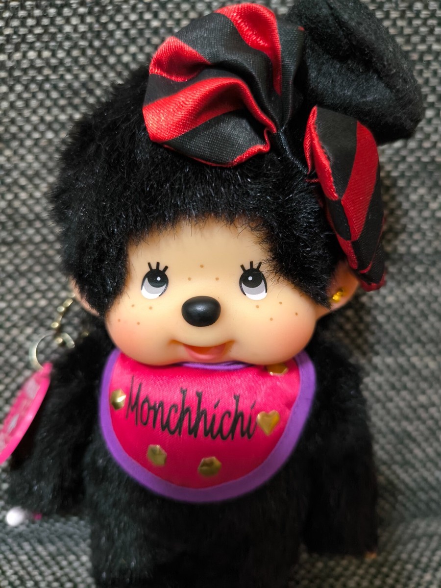 Monchhichi OTONALAB Black Girl Key chain Plush Doll 7