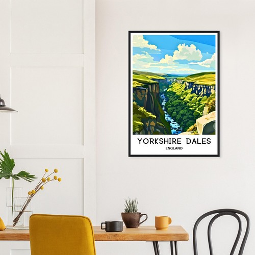 Yorkshire Dales National Park Travel Print Poster England Lover Gift - Picture 5 of 10