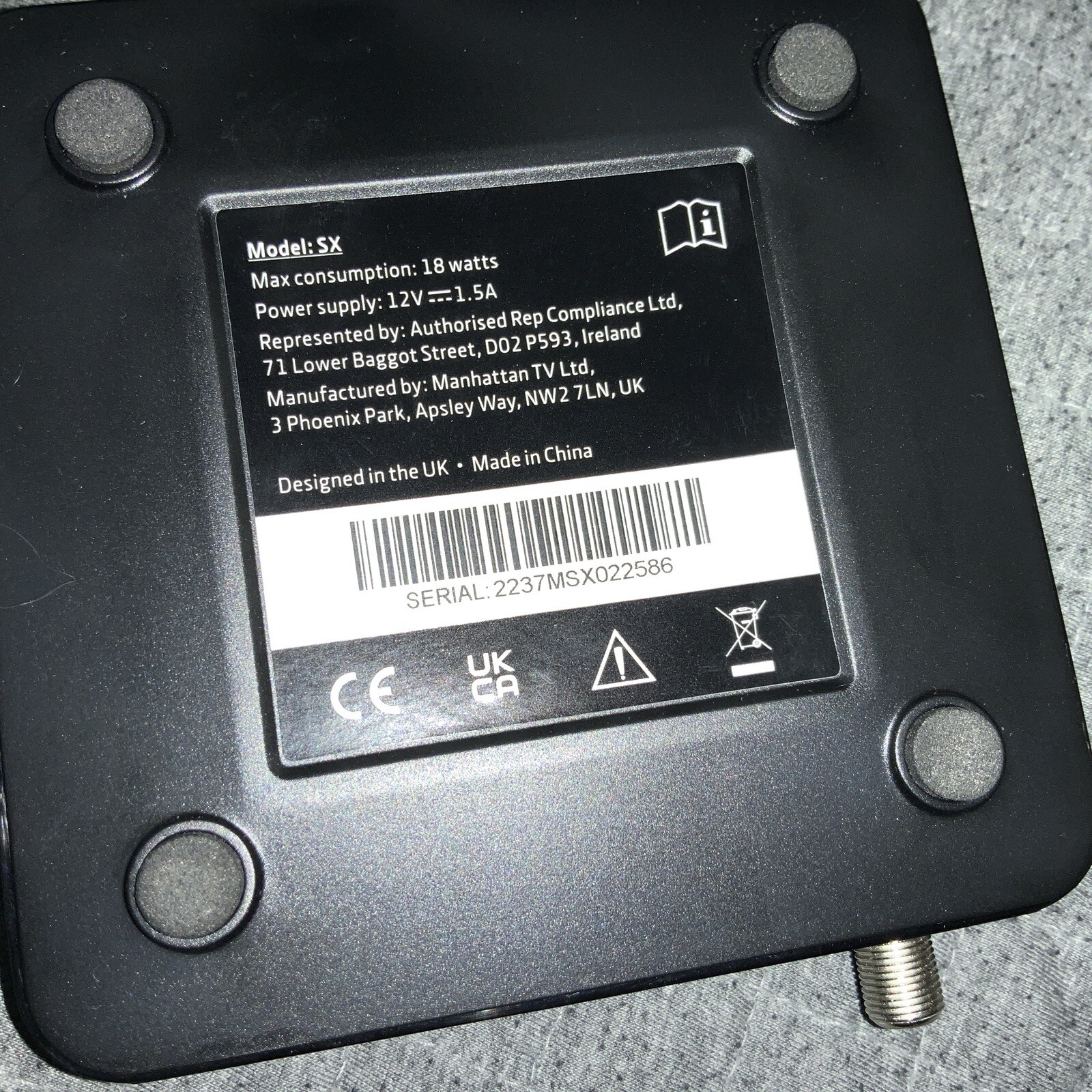 Manhattan Freesat box Black eBay