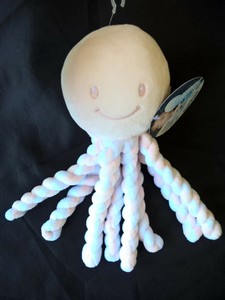 Doudou Nattou Pieuvre Poulpe Octopus Rose Pale Neuf Ebay