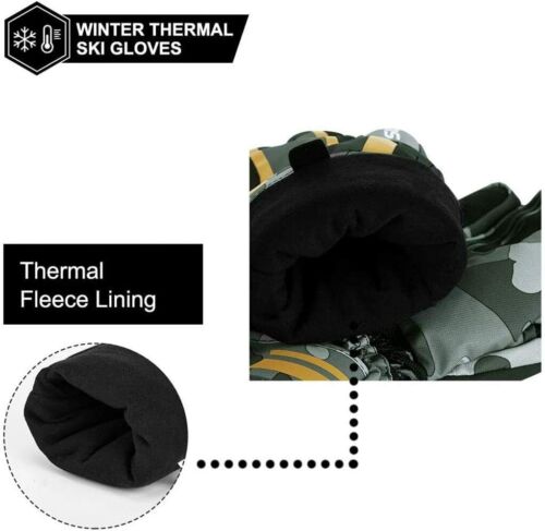 ROCKBROS Winter Handschuhe Skihandschuhe Wasserdicht Fahrrad Motorrad Warm Sport - Bild 5 von 8