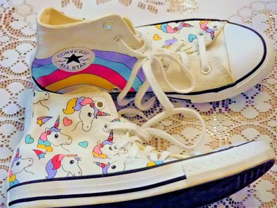 white unicorn converse