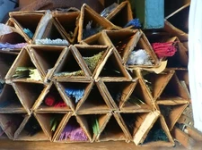 VINTAGE FUSIBLE BULLSEYE COE 90 STRINGERS *12” long 100+ count .05 &1.0 mm  lqqs