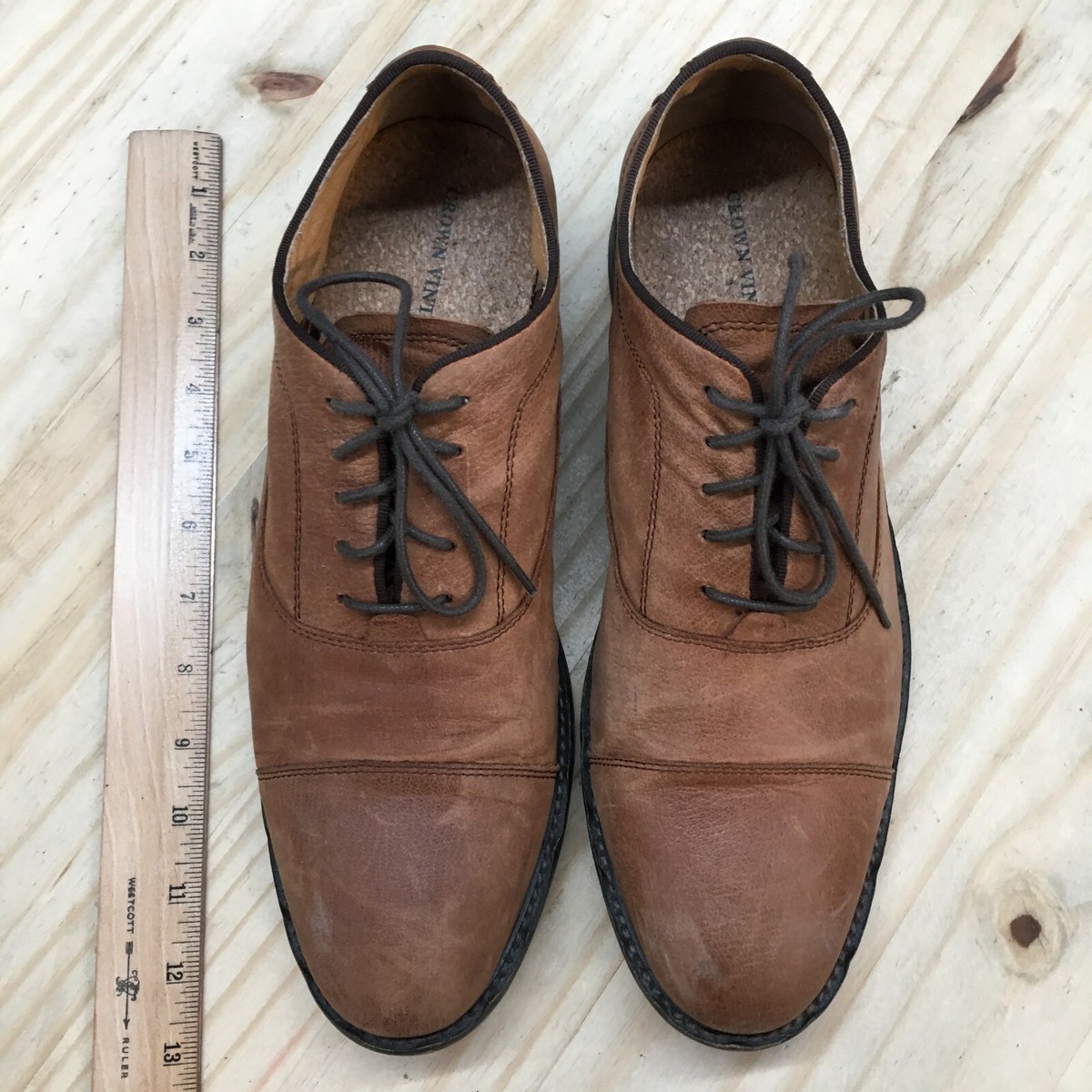 Crown Vintage DAVENTRY CAP TOE OXFORD Shoes Crown Vintage Dress Shoes Mens 11 M Daventry Oxford Brown  main image 3