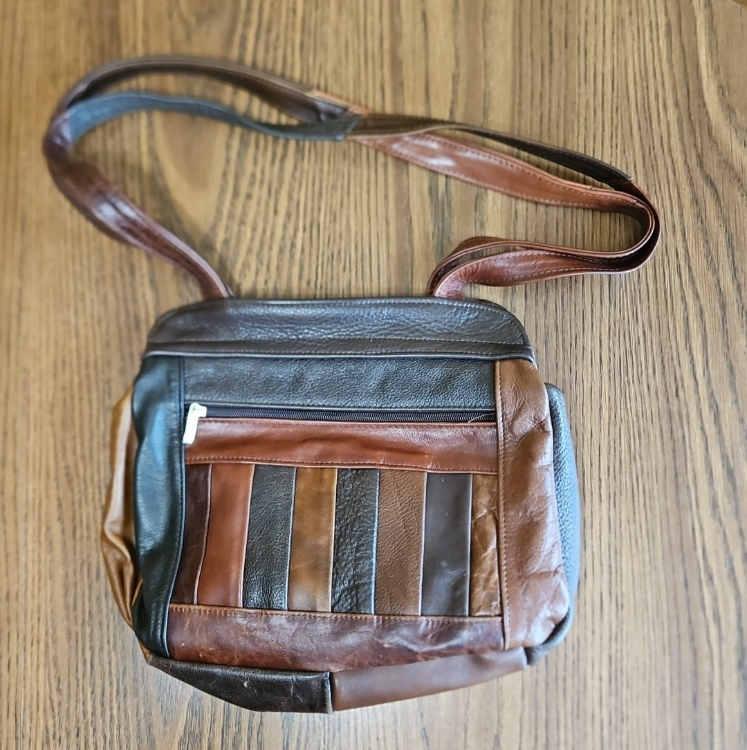 Genuine Leather Mexico Patchwork  Multicolor Soft… - image 16