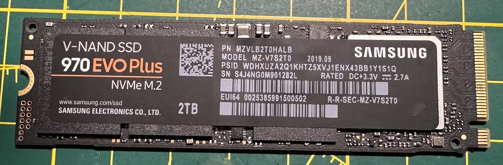 Samsung 970 Evo Plus 2TB M.2 2280 NVMe PCIe SSD 2TB Capacity MZ