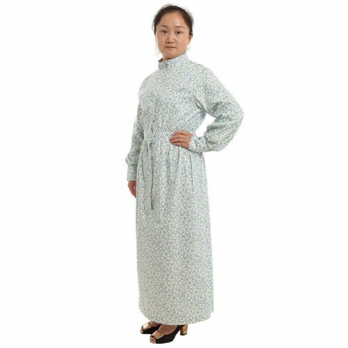 Victorian Women Maid Dress Apron Housekeeper Servant Walking Dress Edwardian - Picture 10 of 13