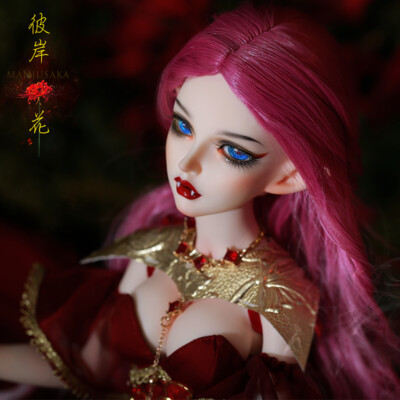 Full Set 1/4 Resin BJD MSD Doll Ball Joint Doll 16'' Girl  Rebeka Mask + Red Hair