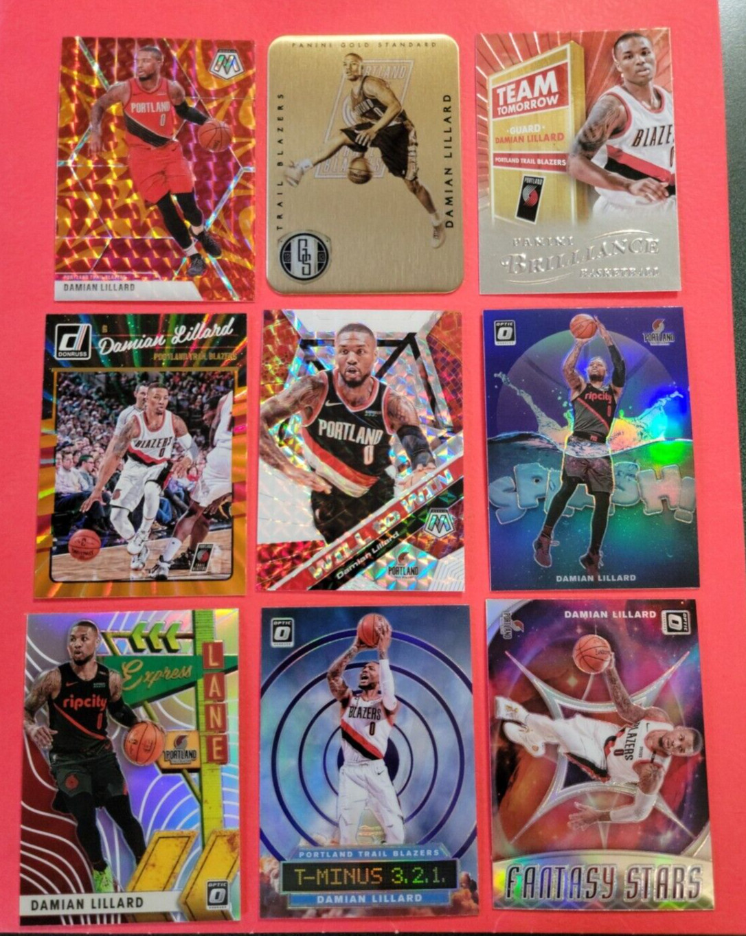 Damian Lillard ROOKIE CARD BRILLIANCE + GOLD STANDARD METAL CARD +7 PRIZMS BUCKS
