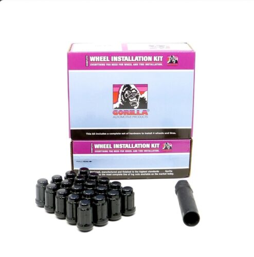 (20) Gorilla Small Diameter Lug Nuts, Black, 12mm x 1.50, 12x1.5, K5CS-12150BGR
