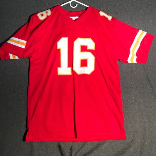 VTG KANSAS CITY CHIEFS #16 LEN DAWSON Football Jersey Red Men's XL S5 - Picture 2 of 6