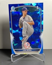 2023 Bowman Chrome Sapphire Luis Serna #BCP-168 1st New York Yankees