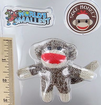 Bundle Set Worlds Smallest Glo Worm /& Worlds Smallest Sock Monkey