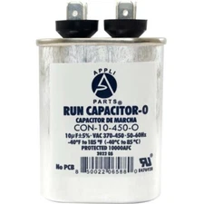 Appli Parts Run Capacitor for ac 10 Mfd uF microfarads 370 VAC or 450 VAC CBB...