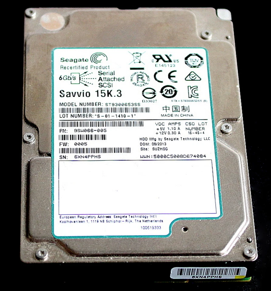 Seagate ST9300653SS 15k.3 HDD SAS Festplatte 2.5" 300GB