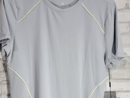 Spyder Active Shirt Women Large L Gray Polyester Outdoors Running Climb NEW - Picture 8 of 11