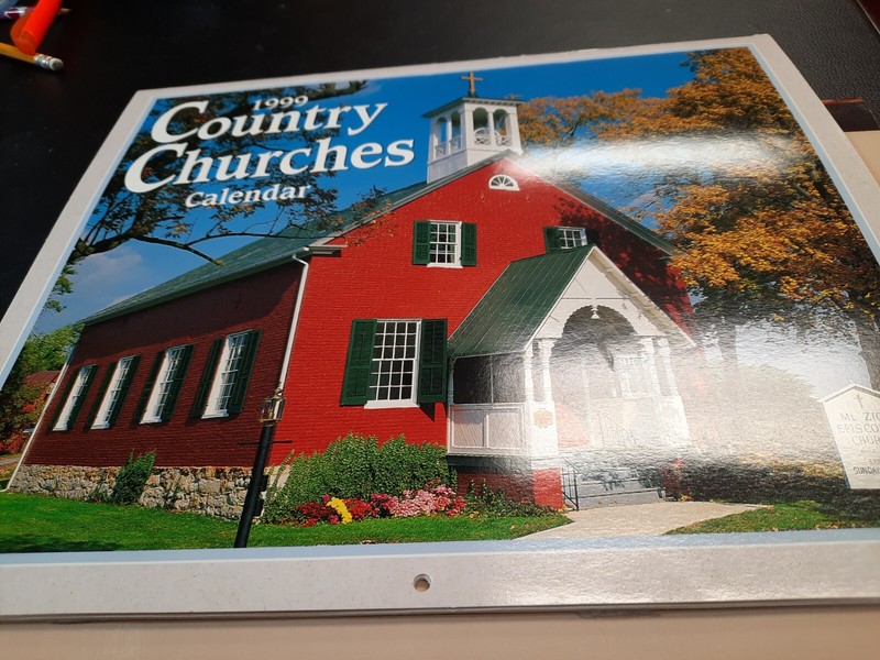 Reiman Press Calendar 1999 country churches 12 photos