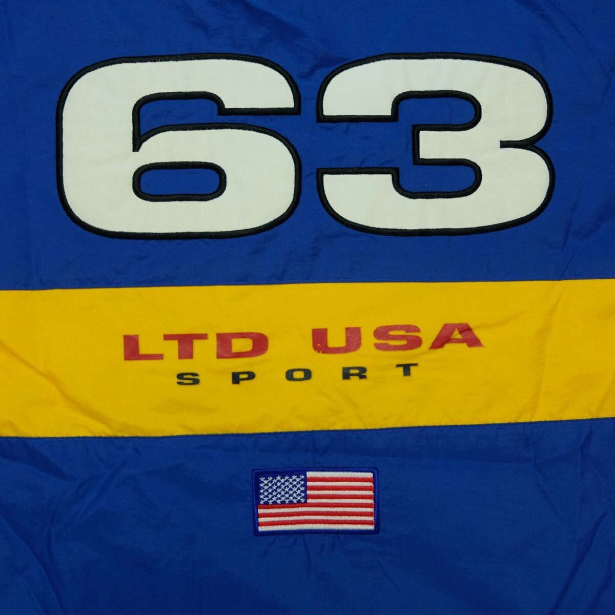 Rare VTG LIMITED Sport LTD USA Flag Spell Out Pullover Rare VTG LIMITED Sport LTD USA Flag Spell Out Pullover