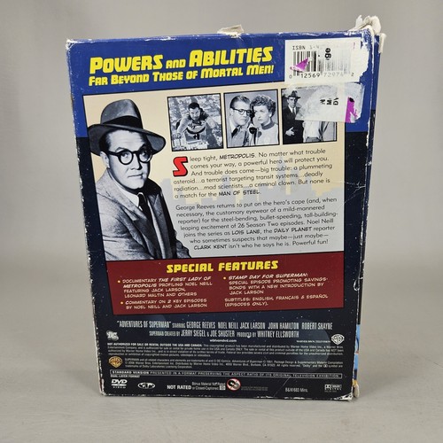 Adventures Of Superman : Season Two DVD 5-Disc Set George Reeves B&W W/ Slip Cov - Picture 3 of 18