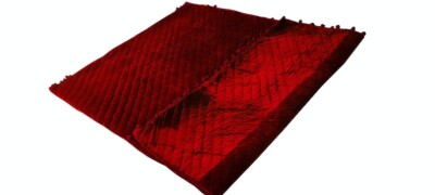 Deep Red Velvet Quilt Velvet Quilt King Lap Size Quilt, Blanket Pick Stitch.