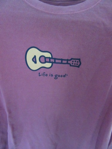 NWT LIFE IS GOOD MEN S/S CRUSHER TEE "SIMPLE GUITAR "... FOR YOUR MUSICIAN (S) - Picture 2 of 3
