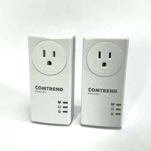 Comtrend PG-9172PT 1200 Mbps Powerline Ethernet Bridge Adapter 2-Units Bundle - 第 2/5 張圖片